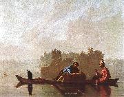 Bingham, George Caleb Fur Traders Going down the Missouri USA oil painting artist